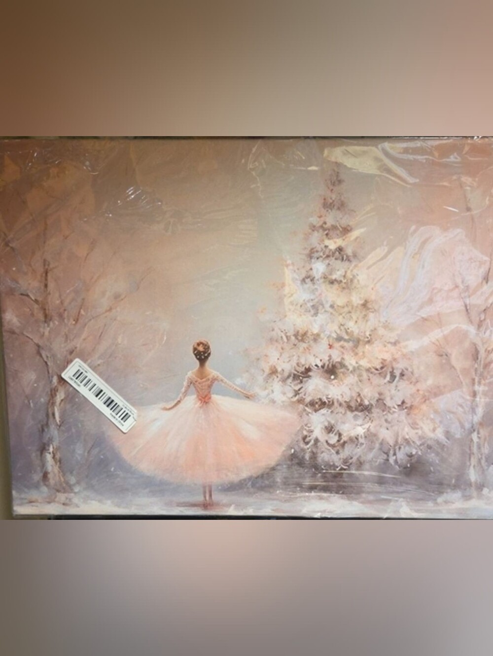 New Pink Ballerina Home Art Wall Canvas